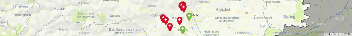 Kartenansicht für Apotheken-Notdienste in der Nähe von Sankt Bartholomä (Graz-Umgebung, Steiermark)